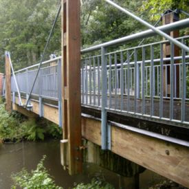 Holzbrücke, Untersuchung auf Fäulnisschäden