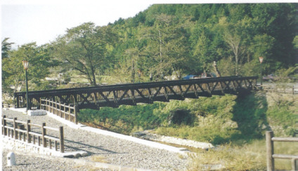 Brücke in Japan, Untersuchung auf Fäulnisschäden