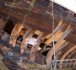 Schäden an Holzschiffen